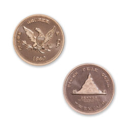 TERRITORIALS - CLARK GRUBER & CO PIKES PEAK TRIBUTE - 1/2 OZ - 30MM - CU