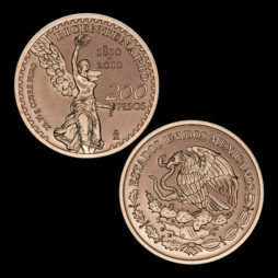 2010 Mexico Bicentennial 200 Pesos 1oz .999 Fine Copper Round – 39mm